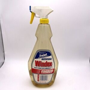 Vtg Windex‎ Drackett Glass Cleaner Ammonia D Institutional Spray 20% 1991 USA